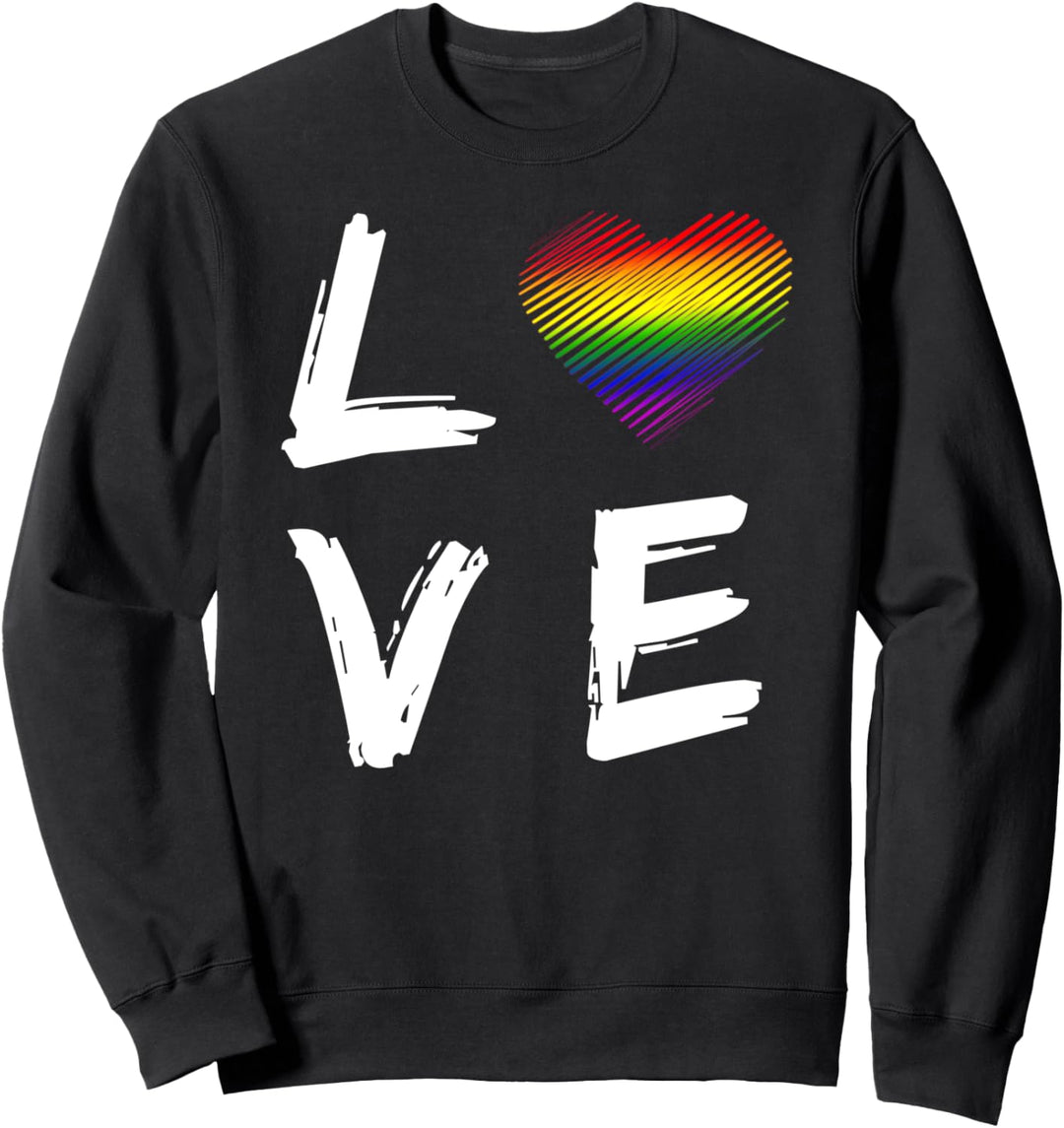 Love LGBT Regenbogen Geschenk für Lesben & Schwule Sweatshirt