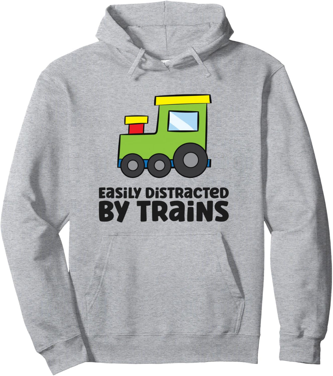 Leicht von Zügen abzulenken Pullover Hoodie