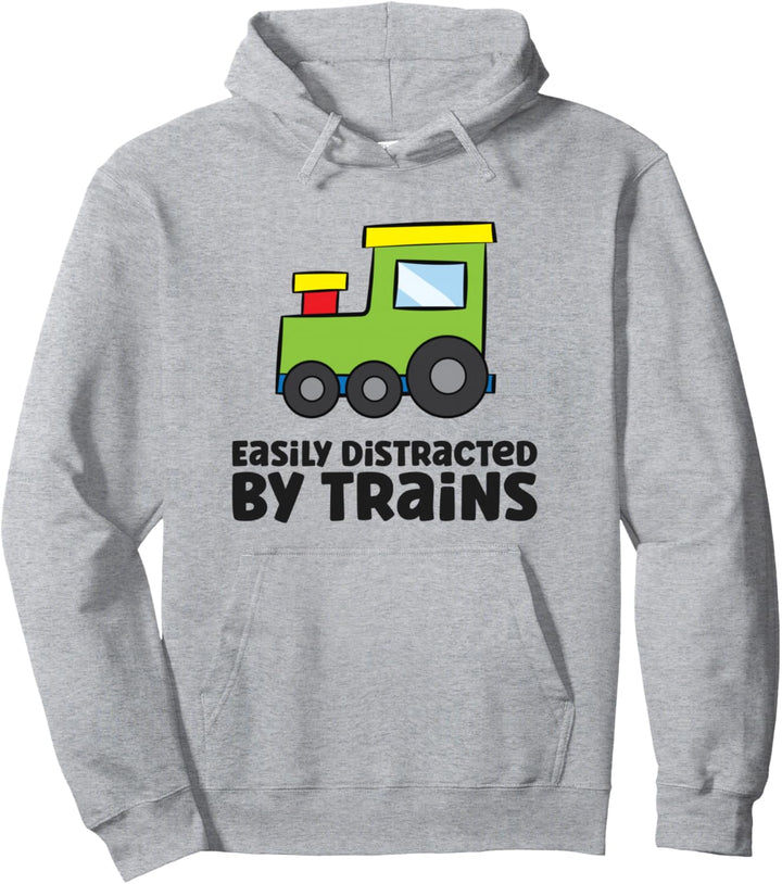 Leicht von Zügen abzulenken Pullover Hoodie