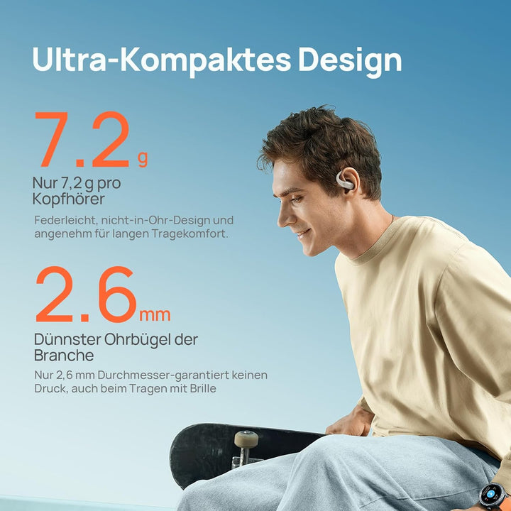 Mibro OpenEar Pro Kopfhörer Bluetooth 5.4, Neue Wireless-Ohrhörer mit Mikrofon Bluetooth Earbuds, 30
