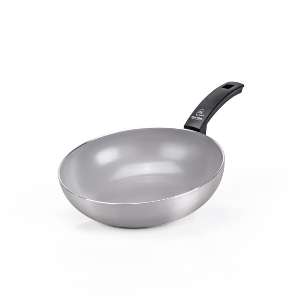 Moneta Innova Wok 1m 28 cm, FineGres Naturbeschichtung (kein PFAS), auch für Induktion, 100% Made in