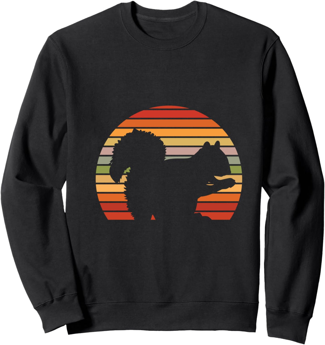 Eichhörnchen Retro Streifenhörnchen Lieblingstier Vintage Sweatshirt