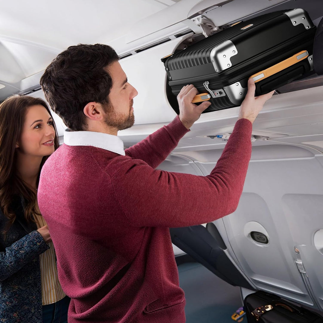Joyway Koffer Trolley Reisekoffer von PP Hartschalen Trolley mit 360° Doppelrollen und TSA Schloss f