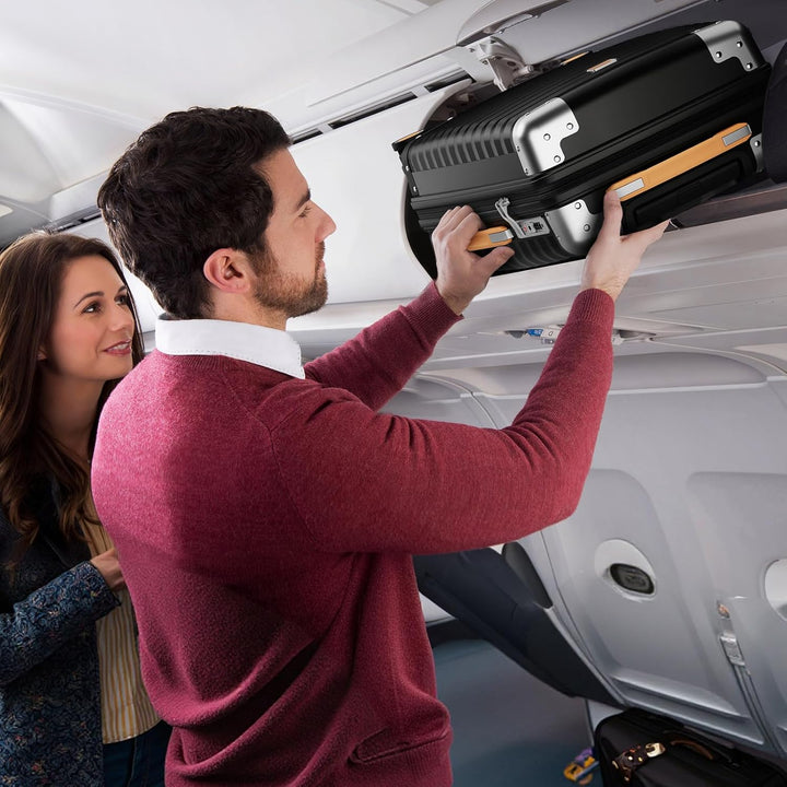 Joyway Koffer Trolley Reisekoffer von PP Hartschalen Trolley mit 360° Doppelrollen und TSA Schloss f