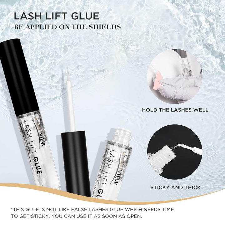 LASHVIEW Lash Lift Kit,Lash Lift,Professional Eyelash Perm Kit,Liquid Set,Semi-Permanent,Curling Per
