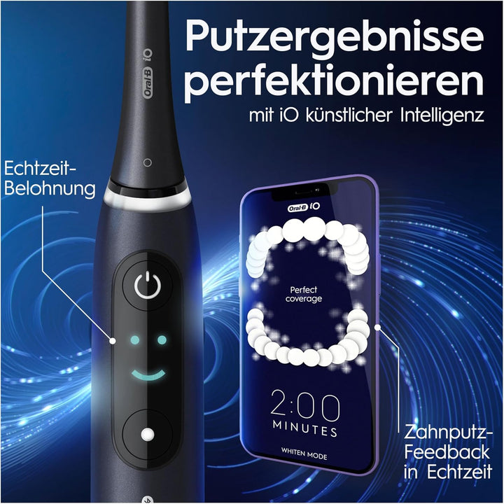 Oral-B iO Series 8 Plus Edition Elektrische Zahnbürste/Electric Toothbrush, PLUS 3 Aufsteckbürsten i