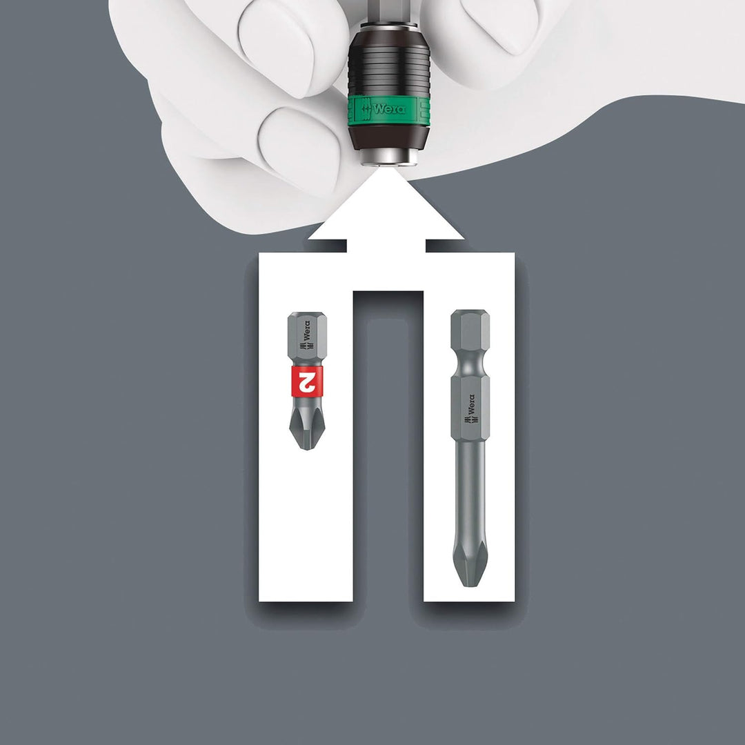 Wera '05057483001 Kraftform Kompakt Turbo Imperial 1 Getriebe-Schraubendreher-Satz, 19-teilig