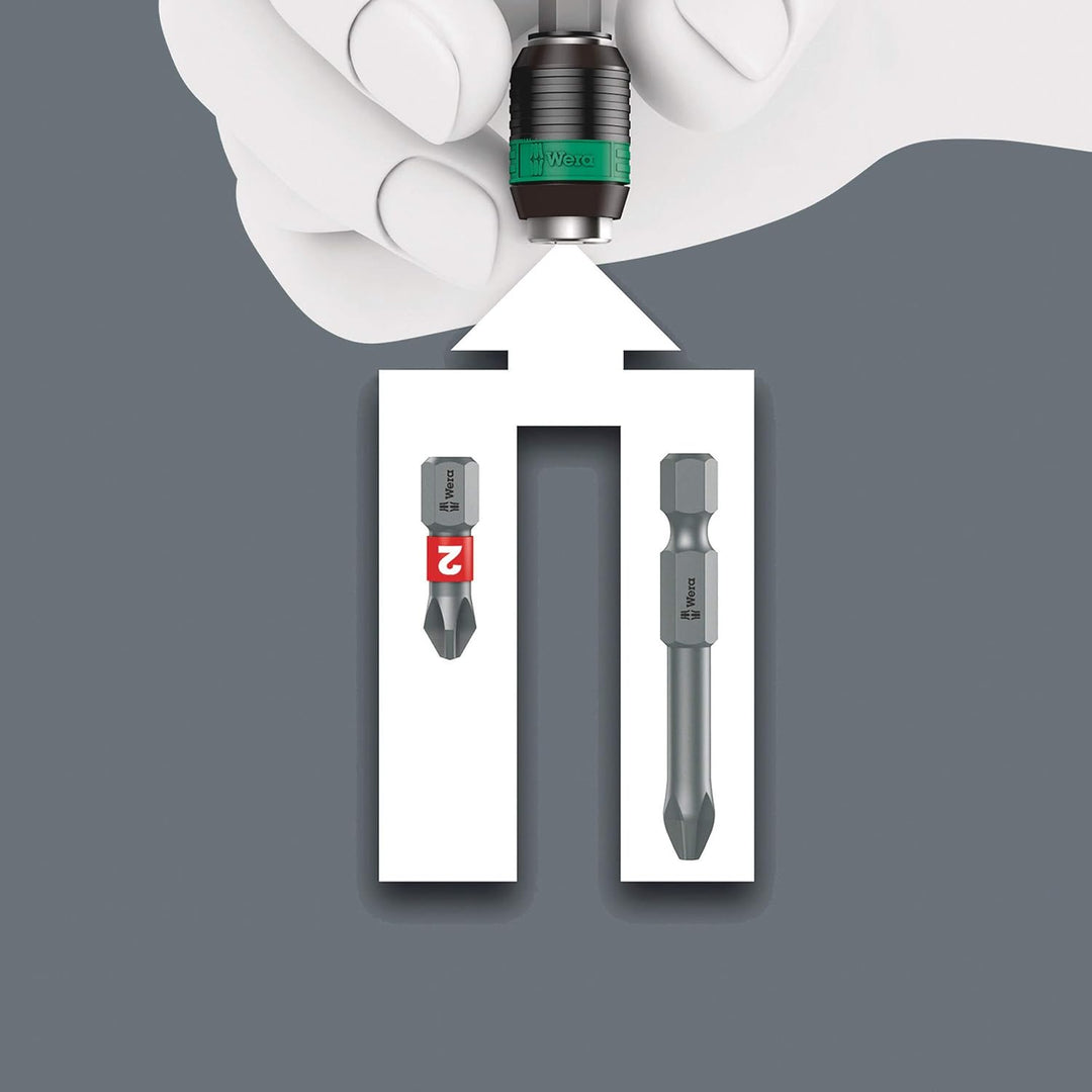 889/4/1 K Rapidaptor Universalhalter, 1/4 Zoll x 50 mm x 1/4 Zoll, Wera 05052502001 6.35 mm x 50 mm
