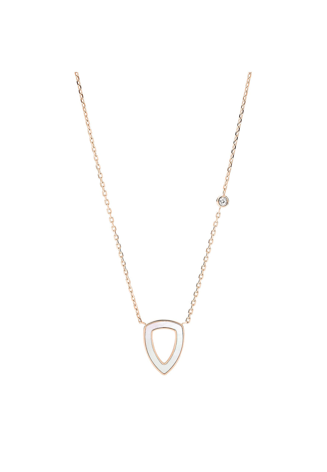 Fossil Damen-Ketten mit Anhänger & Anhänger Edelstahl Perlmutt JF03067791
