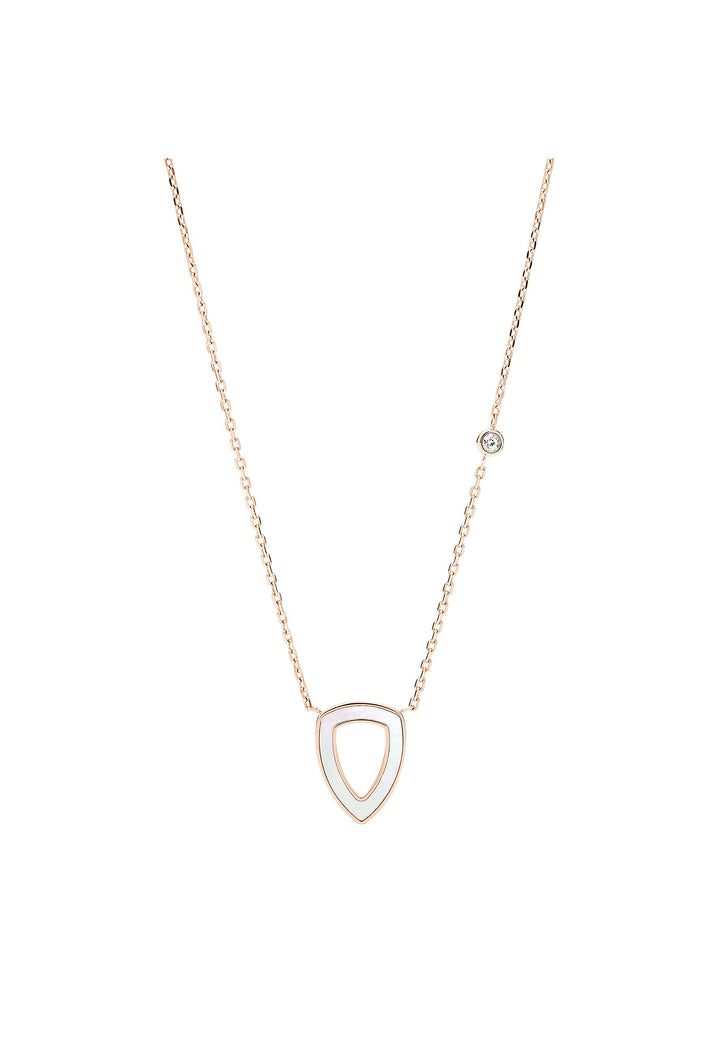 Fossil Damen-Ketten mit Anhänger & Anhänger Edelstahl Perlmutt JF03067791