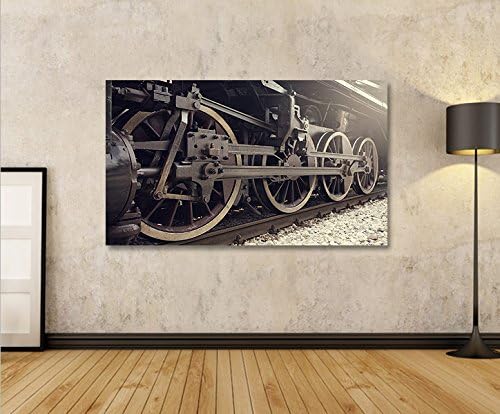 islandburner Bild Bilder auf Leinwand Dampflok alte Lokomotive 1p XXL Poster Leinwandbild Wandbild D