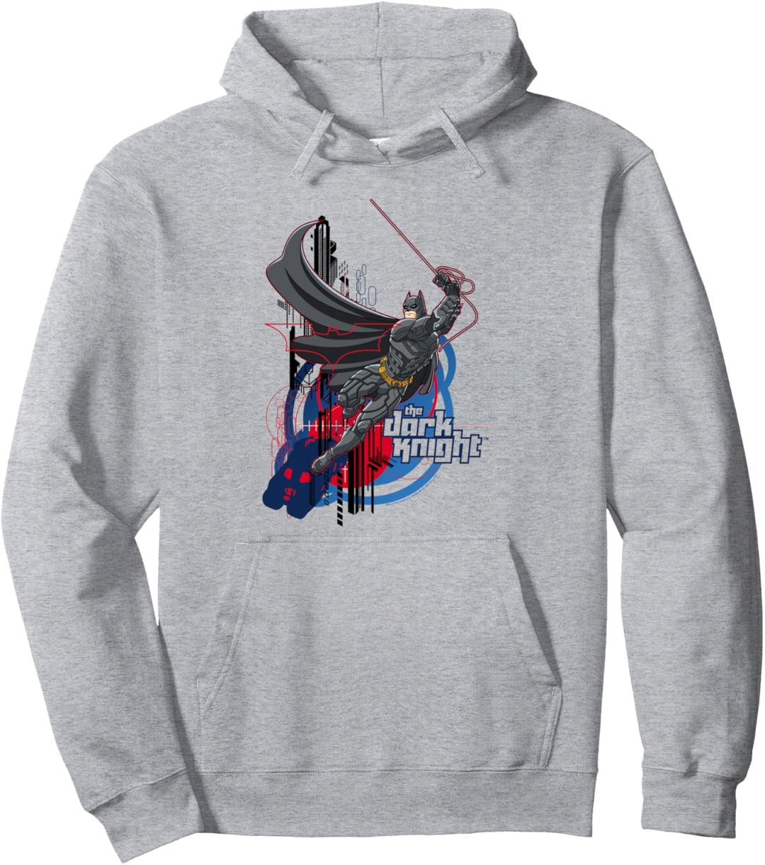 Batman Dark Knight Swinging Dark Knight Pullover Hoodie