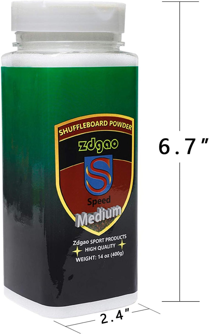 YDDS Shuffleboard Sand – Shuffleboard-Wachs mit Mini-Kehrschaufel und Mini-Bürste, 2 Dosen (2 × 14 o