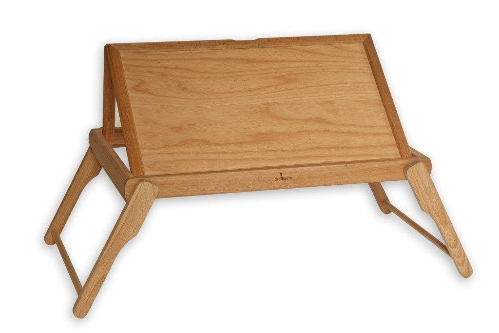Bett-Tablett mit Buchhalter - Kernbuche geölt