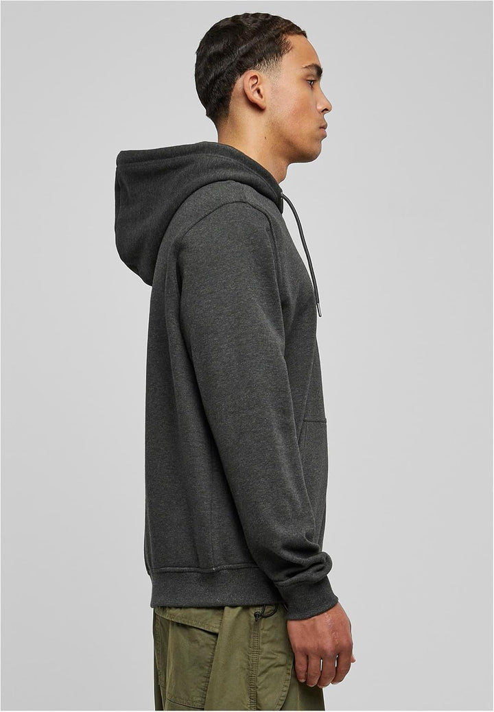 Urban Classics Herren Basic Terry Hoody S Charcoal, S Charcoal