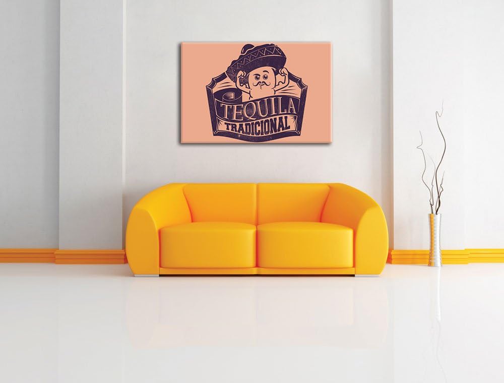 Tequila tradicional Light Format: 100x70auf Leinwand, XXL riesige Bilder fertig gerahmt mit Keilrahm