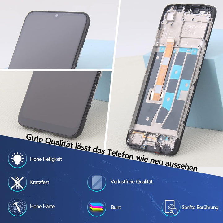 RongZy Kompatibel mit Oppo A54s CPH2273 Ersatz Bildschirm LCD Display und Touchscreen-Digitizer mit