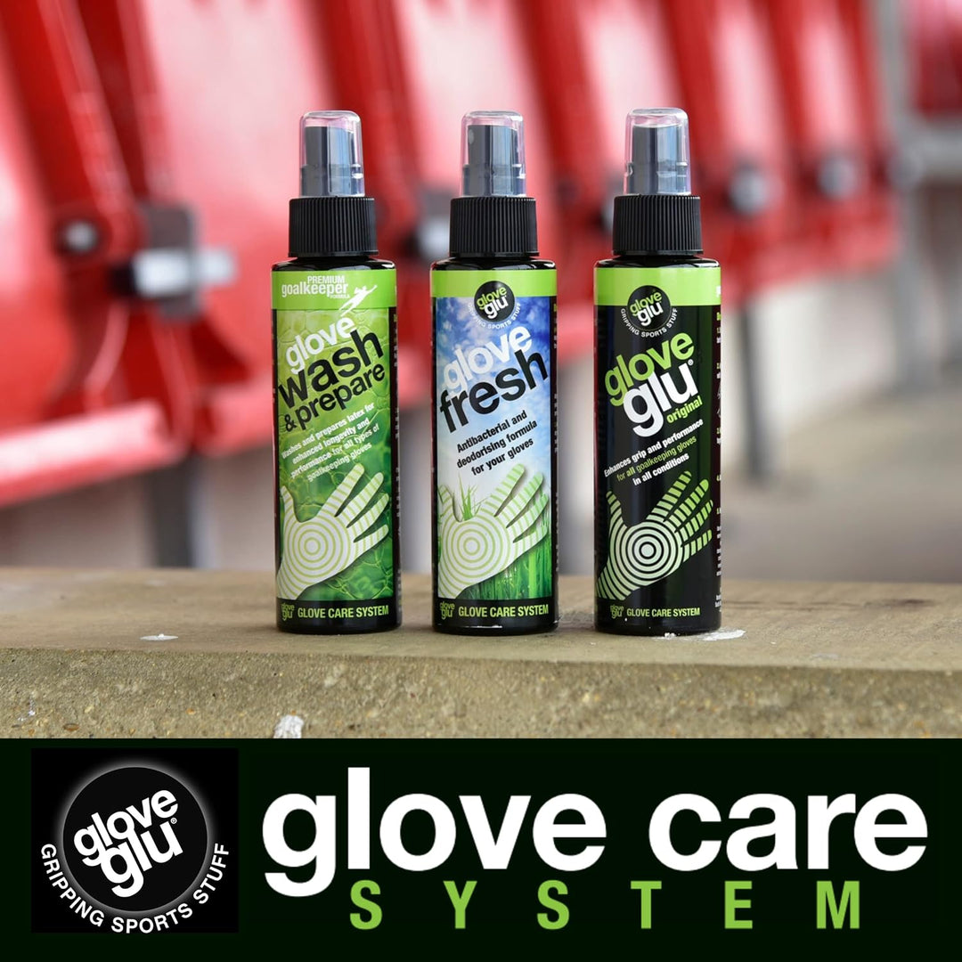 gloveglu Glove Glue Glove Care System Torwarthandschuhe, 120 ml, 3 Stück, 900333, Mehrfarbig, Einhei