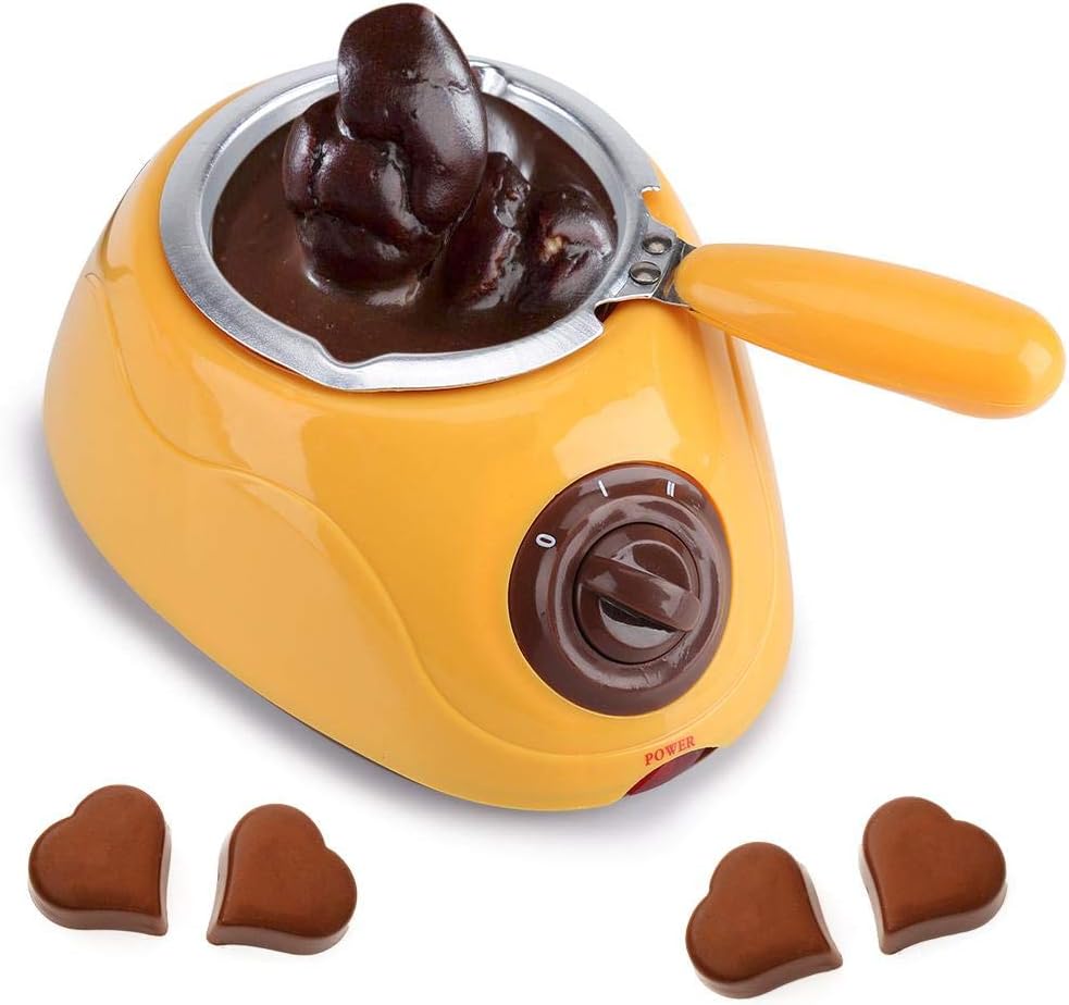 Elektrische Pralinenschmelze Schmelztiegel Fondue Schmelzmaschine Küchenwerkzeug mit DIY Formsatz zu