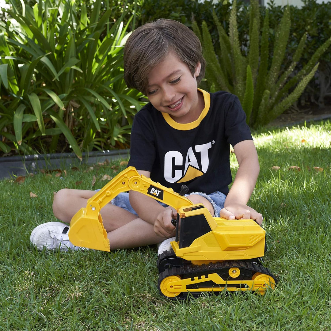 CatToysOfficial | Klassische Version Power Haulers Bagger Spielzeug | Echte Lichter & Geräusche, Bew