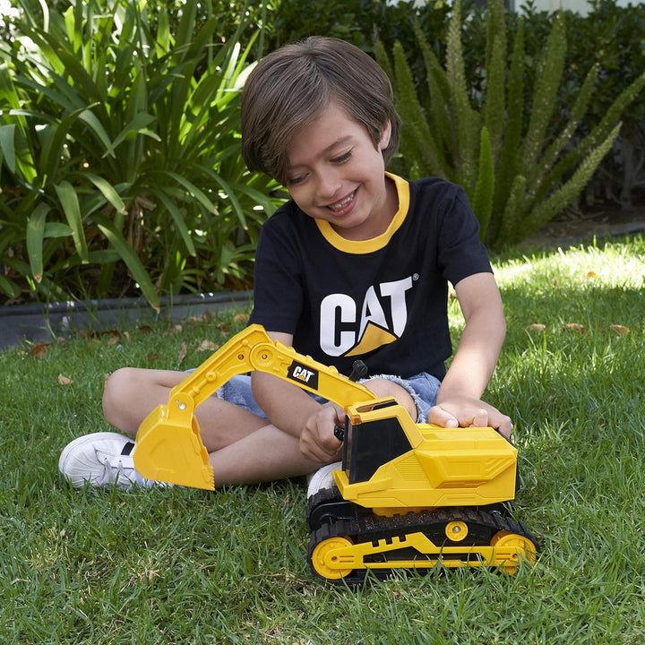 CatToysOfficial | Klassische Version Power Haulers Bagger Spielzeug | Echte Lichter & Geräusche, Bew