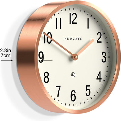 NEWGATE® Master Edwards Wanduhr – Küchenuhr – Wohnzimmeruhr – Bürouhr – runde Uhr – Retro-Uhr – Desi