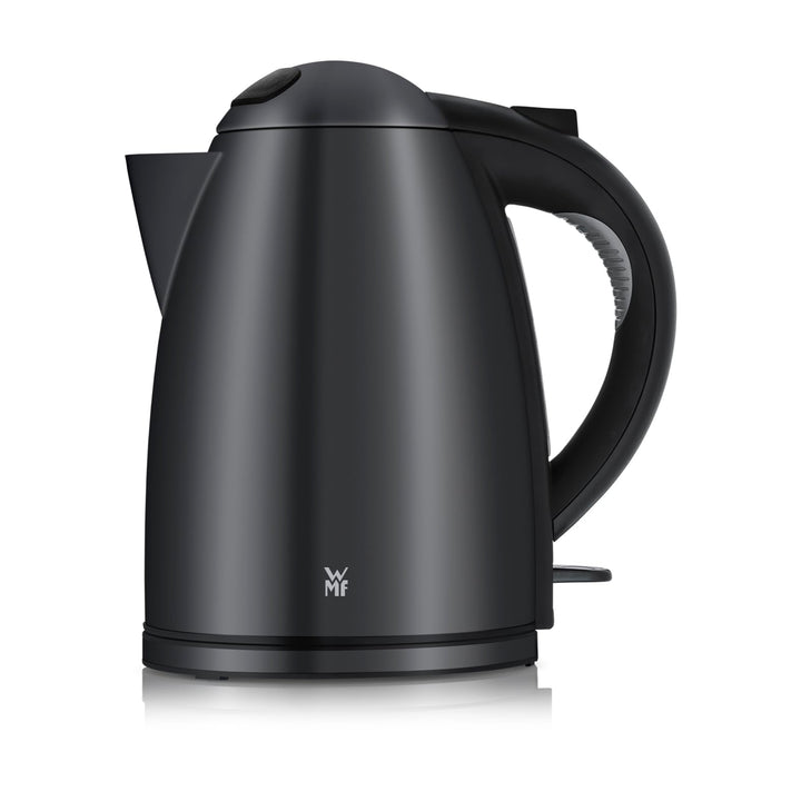WMF Stelio Wasserkocher Edelstahl 1,7L, Elektrischer Wasserkocher mit Kalkfilter, 2400 W, Wasserstan