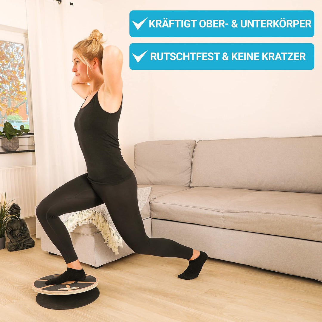 NAMASTE Sports® Balance Board - Rutschfester Gleichgewichtstrainer zur Verbesserung der Balance I Wa