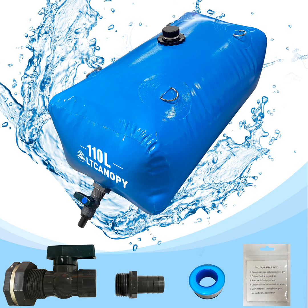 Wasserspeicherblase,Faltbarer Wasserblasentank, Notwasserspeicher mit Wasserhahn,Notfall-Wasserspeic