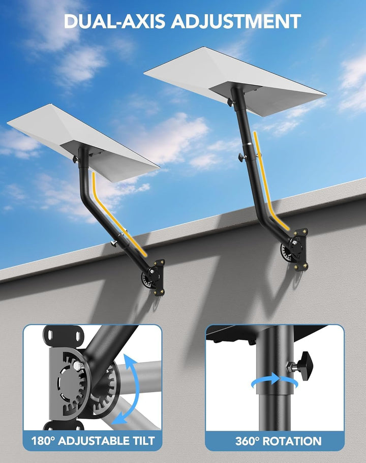 halterung wand rohr Kit für Starlink Gen 3 Standard V3 Dish, 360° Voll verstellbare Halterung smonta