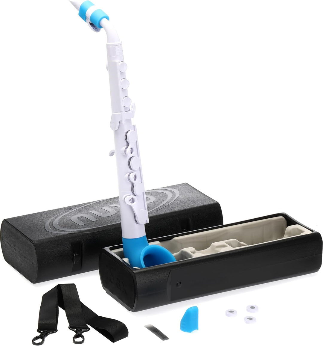 NUVO jSax 2.0, weiss-blau, Standard Set