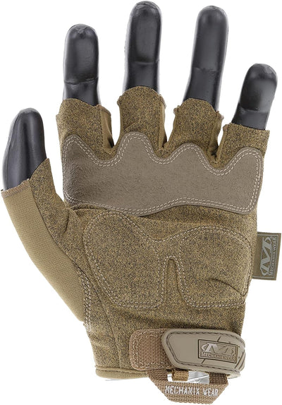 Mechanix M-Pact Coyote Fingerlose Taktische Arbeit Handschuhe, Grösse: L, Braun L Single, L Single