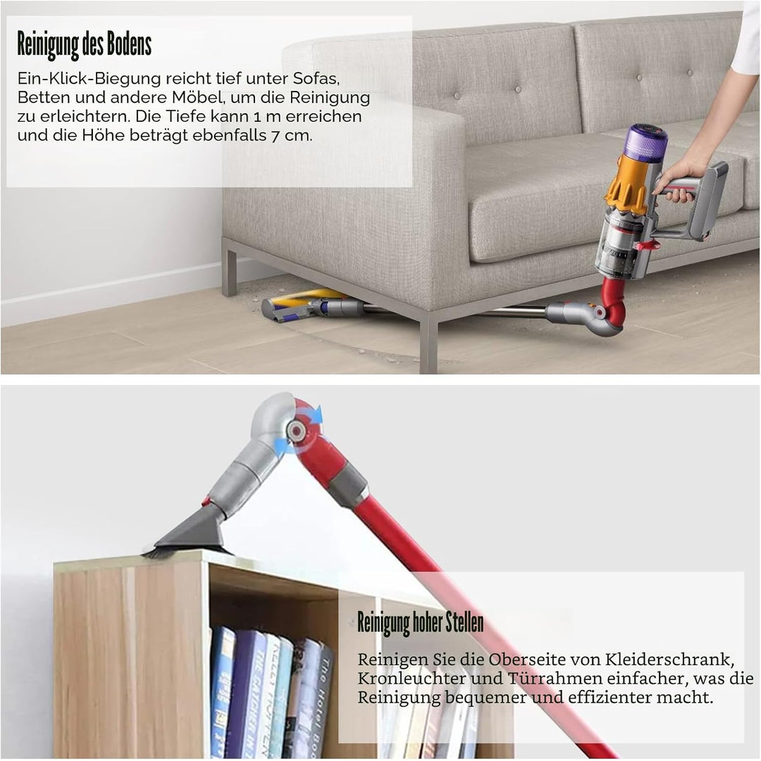 Unterer Adapter Schnellverschluss Biegeadapter für Dyson V10Slim V12 Digital Slim Staubsauger Zubehö