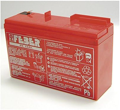 FEBER Famosa 800003103 - Ersatzbatterie für Kinderfahrzeuge und Elektrospielzeug FEBER, 6V, 10AH