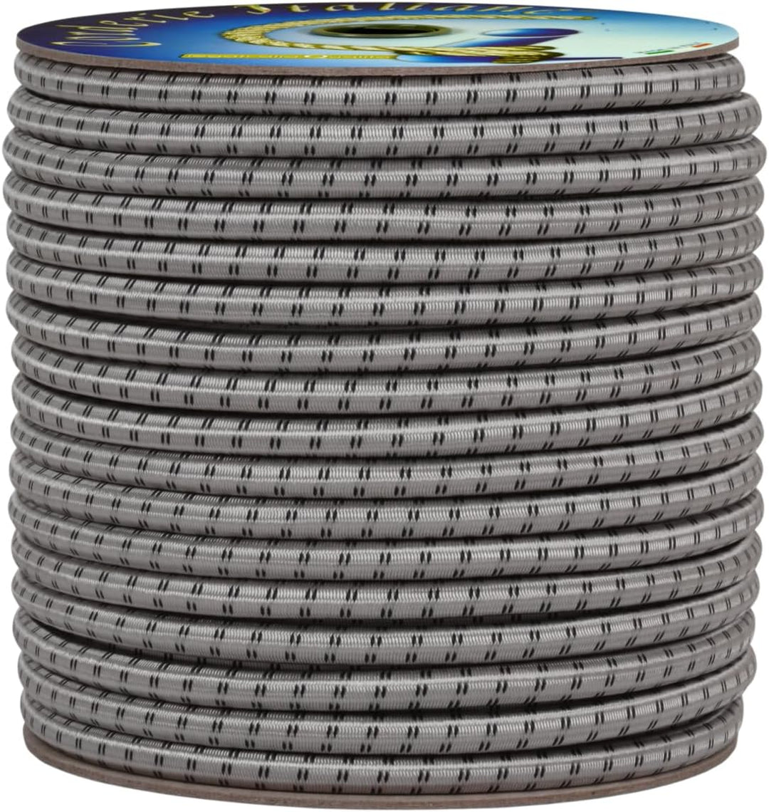 corderie Italiane 6032199 – 00 Braid elastisch 8 mm-50 M Grau Perle