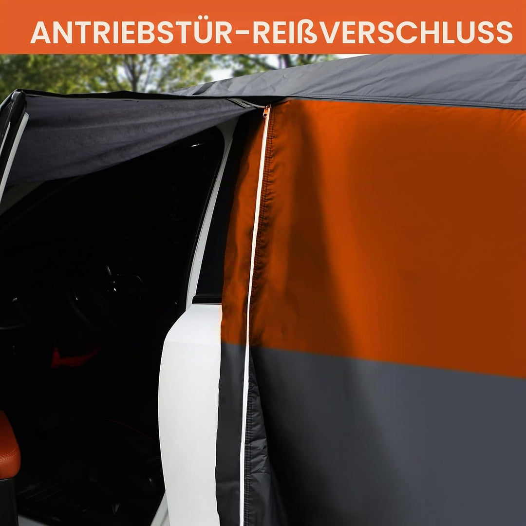 Vollgarage für VW Tiguan SWB 2007–2024, 6-lagige Outdoor Autoabdeckung mit Baumwolle, wasserdicht, R