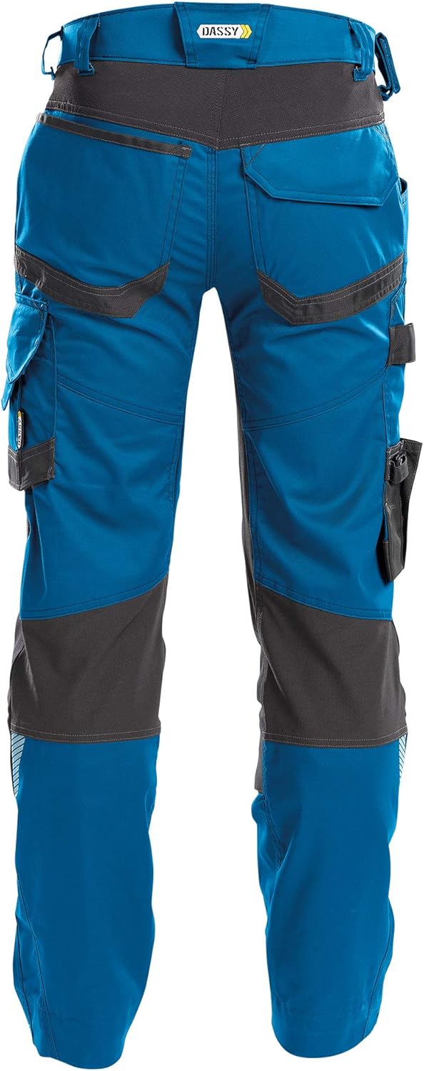 DASSY® Dynax Bundhose mit Stretch und Kniepolstertaschen DASSY D-FLEX PESCO 41 AZURBLAU/ANTHRAZITGRA