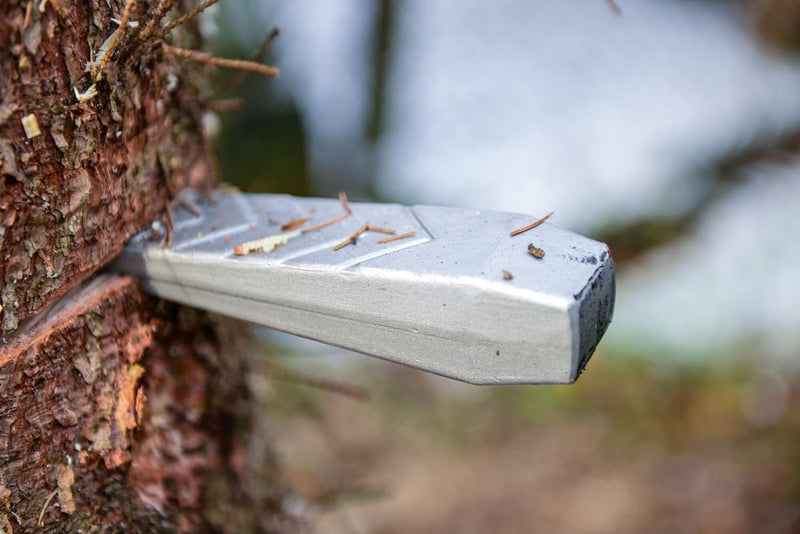 Hazet Fällkeil - gerade 2132-1 - gerader Spaltkeil aus Aluminium zum Fällen von Bäumen oder Aufreiss