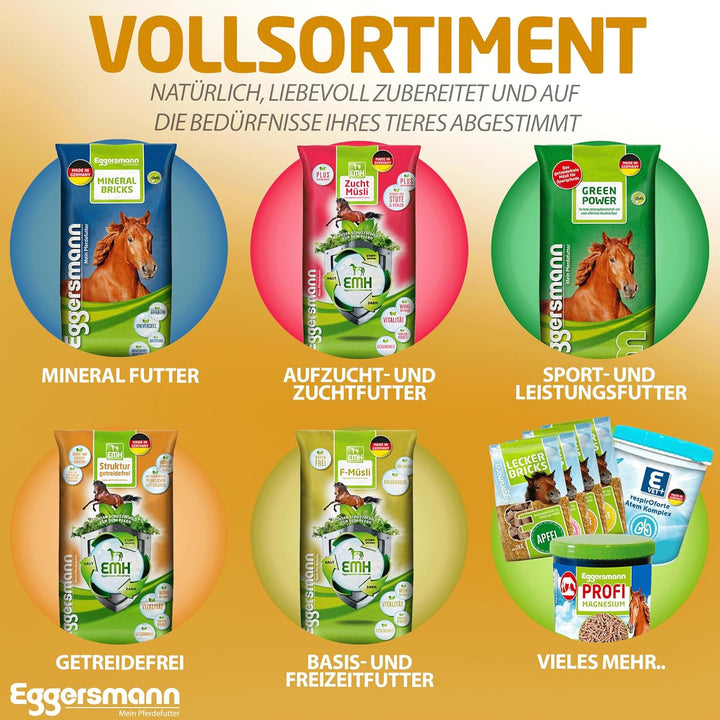 Eggersmann Mein Pferdefutter - Lecker Bricks Karotte 25 kg - Leckerlies für Pferde und Ponies zur Be