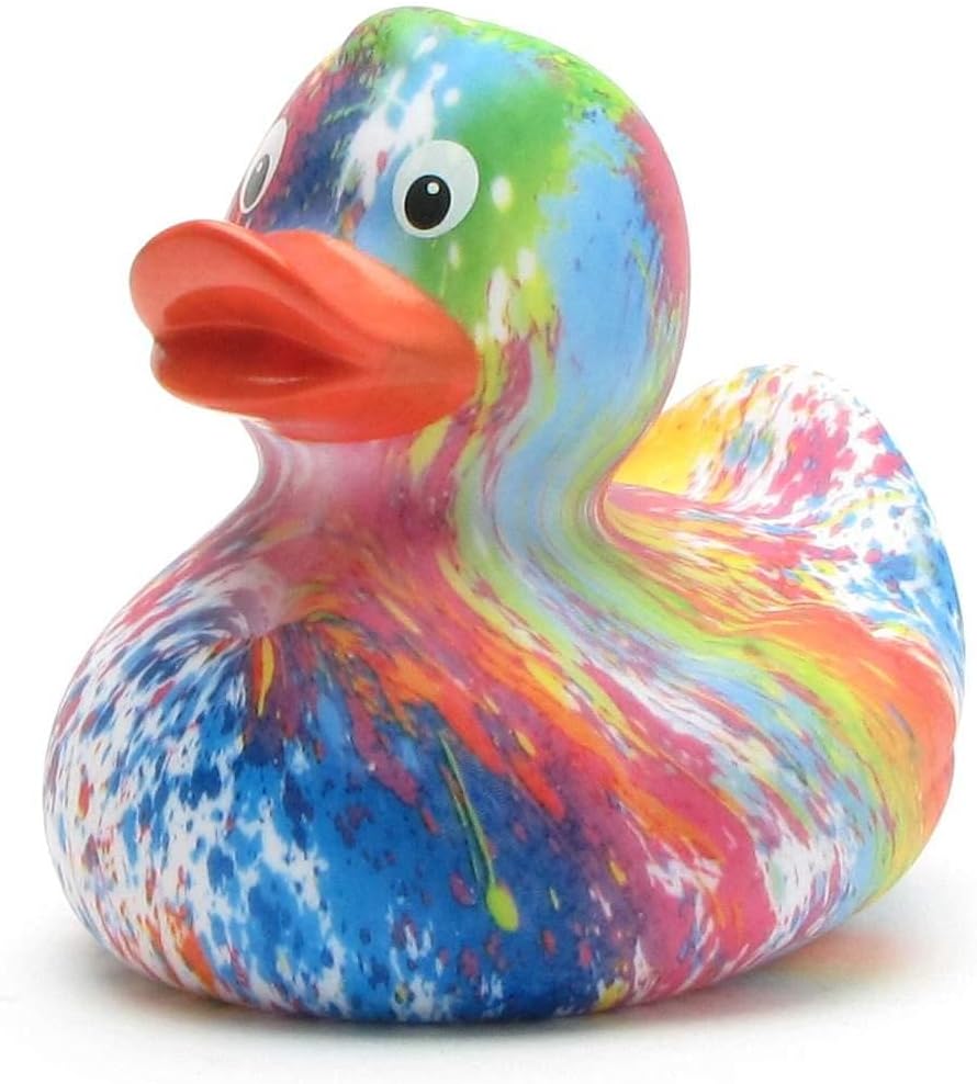 Badeente - personalisierbar (Rainbow), Rainbow