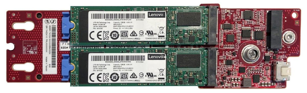 Lenovo ThinkSystem M.2 SATA/x4 NVMe 2-Bay Enablement Kit