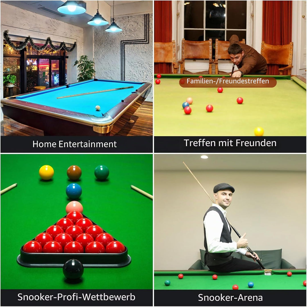 144,8 cm handgefertigter Snooker-Queuestab mit Verlängerung, langlebige Eschenholz-Konstruktion, pro