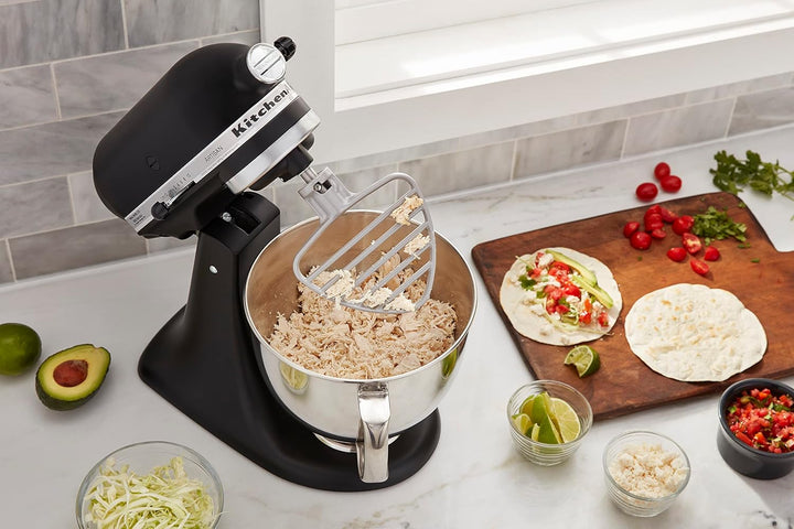 KitchenAid KSMPB5 Gebäckschlägel für 4,5/5Q Kippkopf-Standmixer, Silber