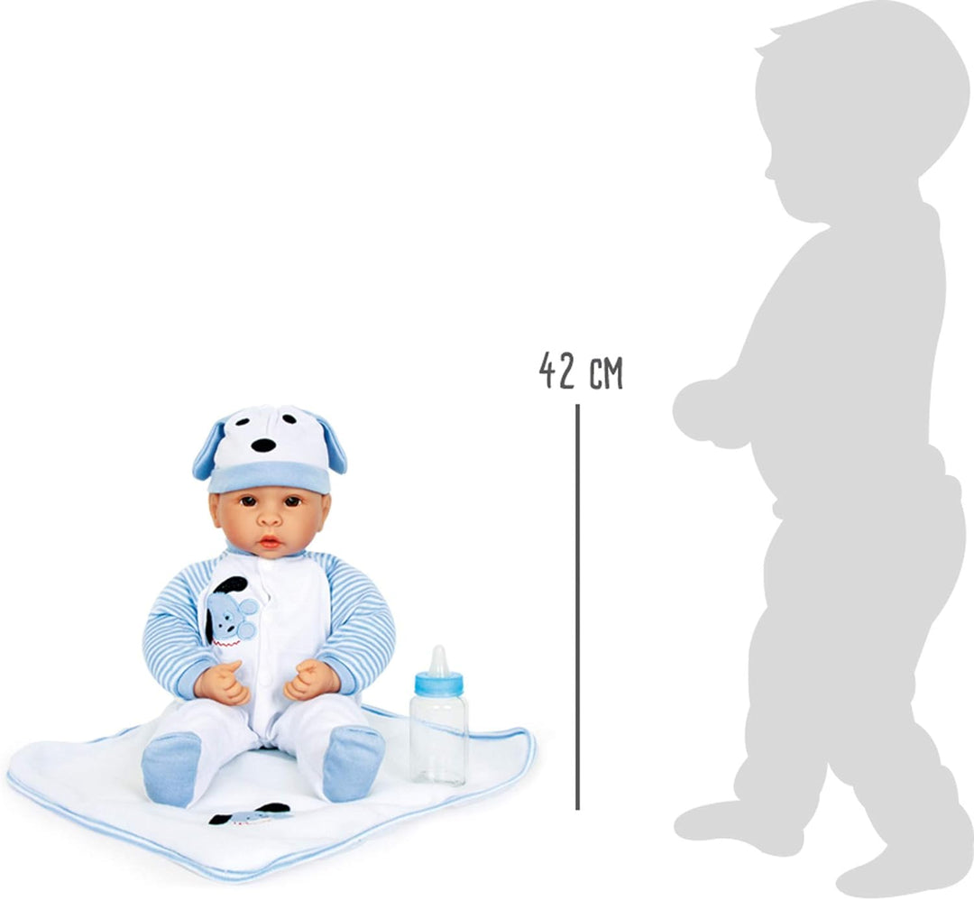 small foot Puppe "Benno", mit realistischem Zubehör und niedlich fein gezeichnetem Gesicht, ab 2 Jah