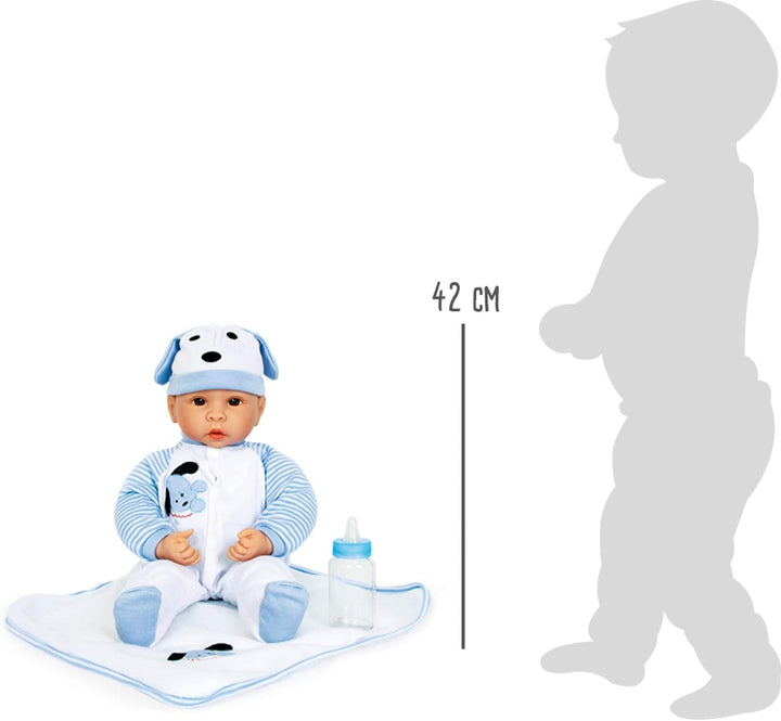 small foot Puppe "Benno", mit realistischem Zubehör und niedlich fein gezeichnetem Gesicht, ab 2 Jah