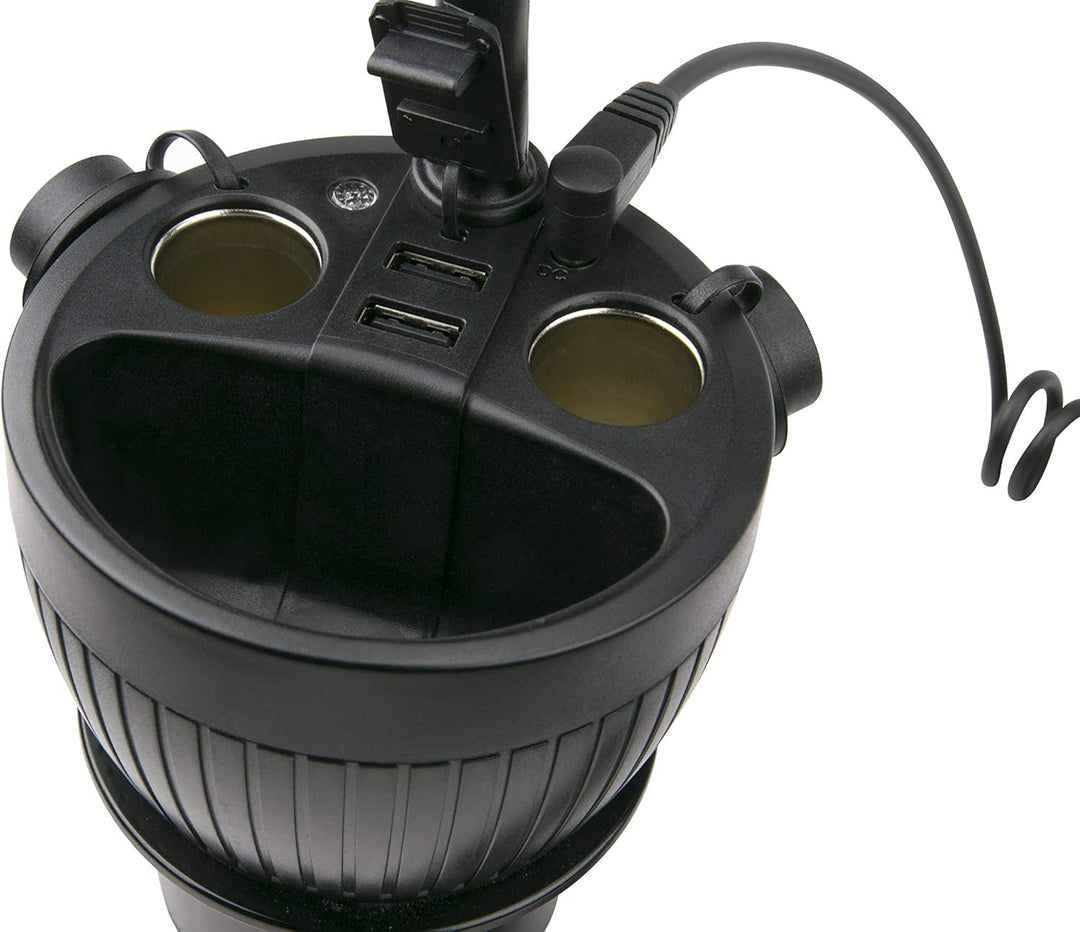 Scosche MAGPCUP MagicMount PowerHub Magnetische Getränkehalterung für Auto, Laden Sie mehrere Geräte