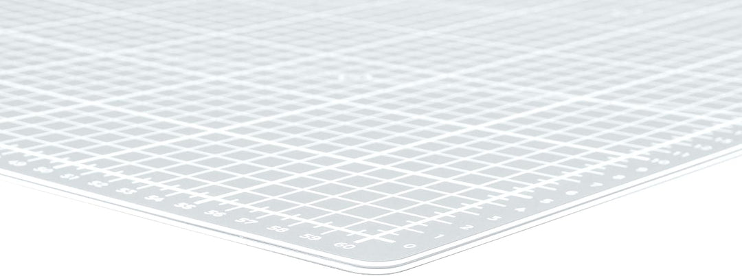 SEMPLIX Schneidematte A2 selbstheilend faltbar 60 x 45 cm (Hellgrau) | Selbstheilende faltbare Schne