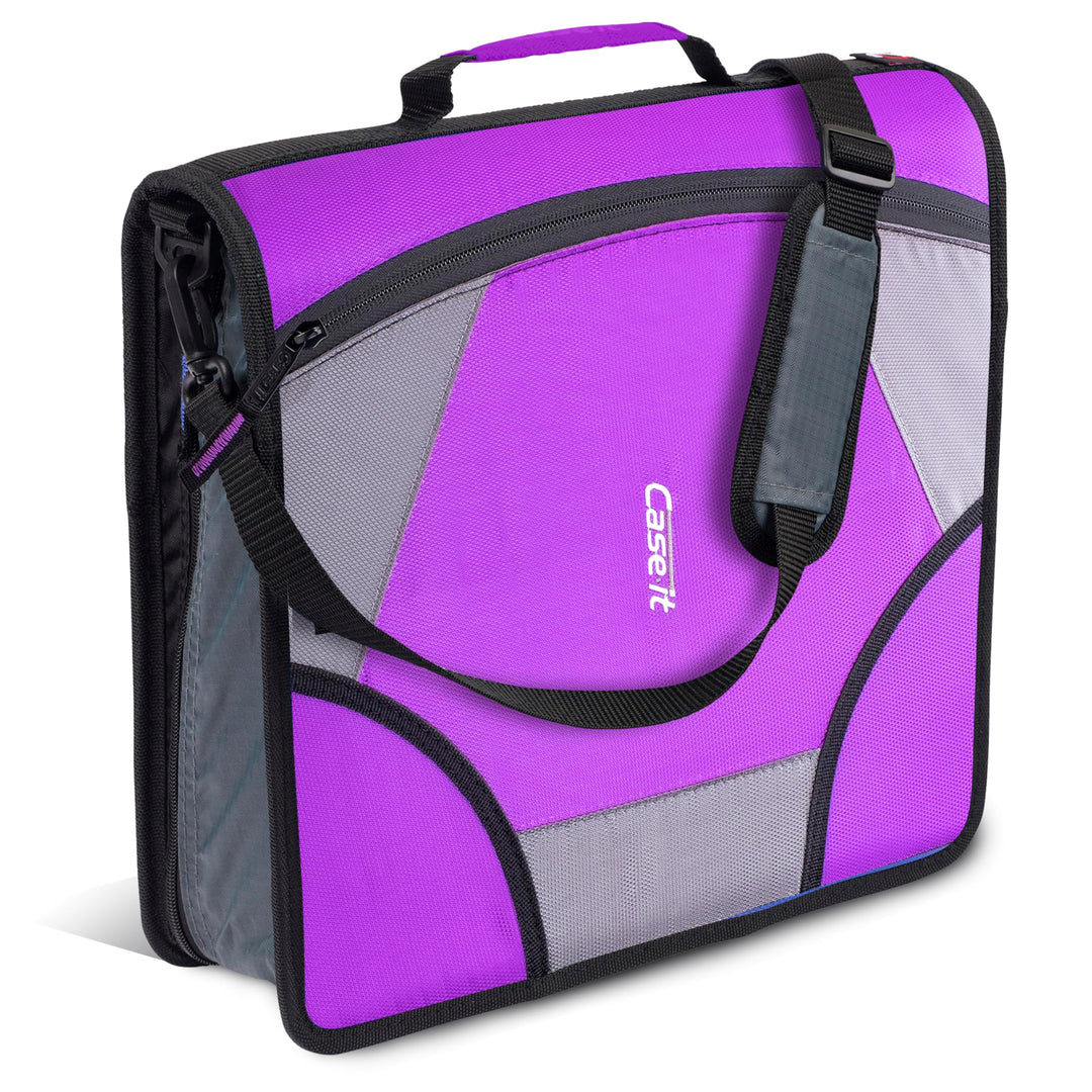 Case-it D-186 The King Size Reissverschluss-Ordner – 10,2 cm D-Ringe – 5 Motivordner – 800 Blatt Kap