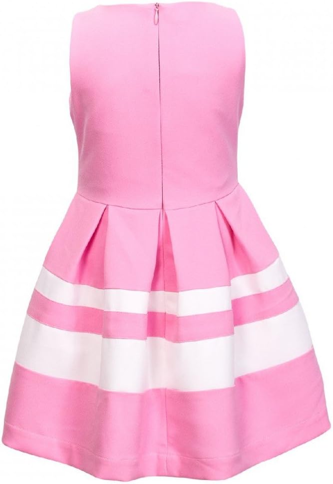 La-V Festliches Kleid gestreift mit Schleifen 98 Rosa, 98 Rosa