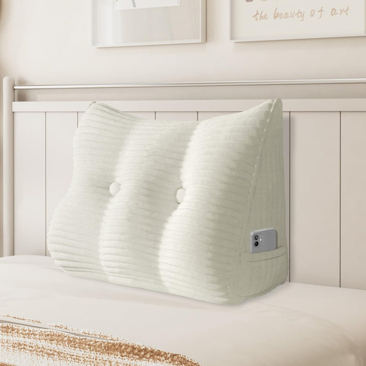 Johnear Keilkissen Lesekissen für Bett und Sofa Lehnenkissen, Rückenkissen Kopfteil Bett Rückenlehne